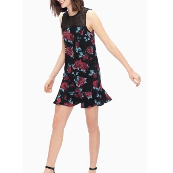 NWT Splendid Womens Chelsea Rose Print Dress Size Black Floral Size S $140 X029 - Picture 4 of 4